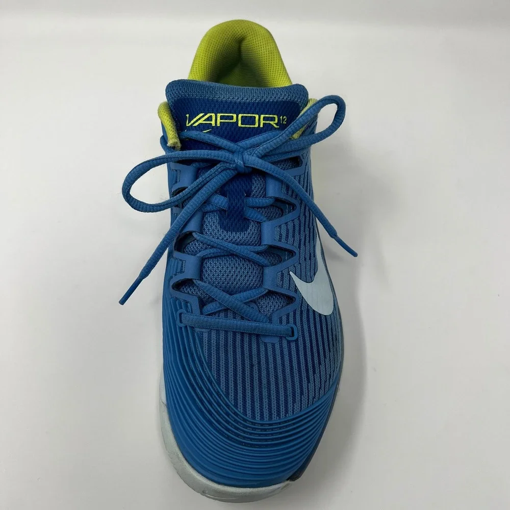 Nike Court Air Zoom‎ Vapor 12 Blue Yellow Women's Tennis Shoes Size 9.5